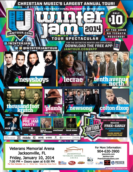 Winter Jam 2014 Tour Spectacular! Jacksonville, FL 2014