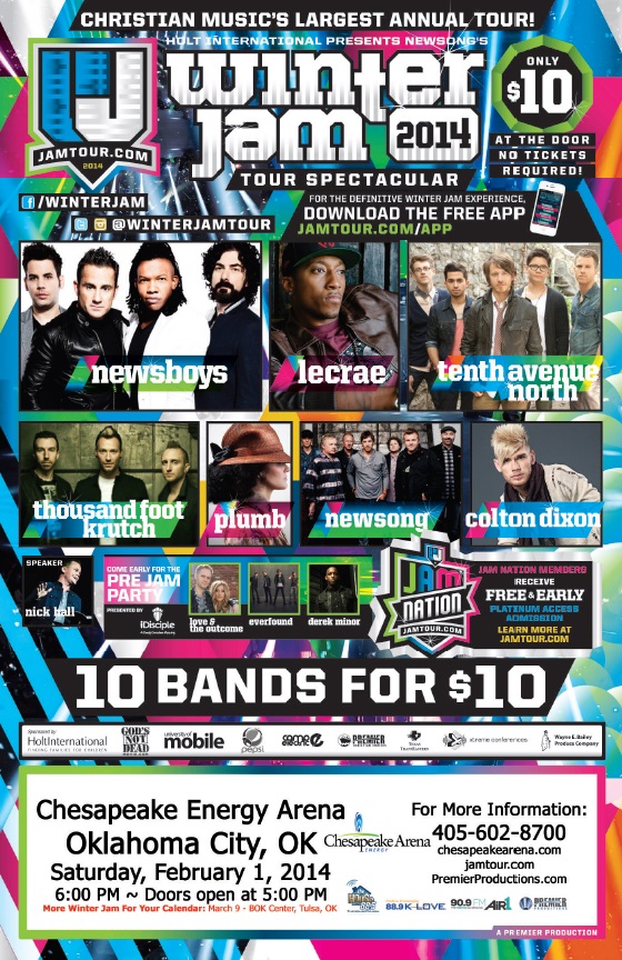 Winter Jam 2014 Tour Spectacular! Oklahoma City, OK