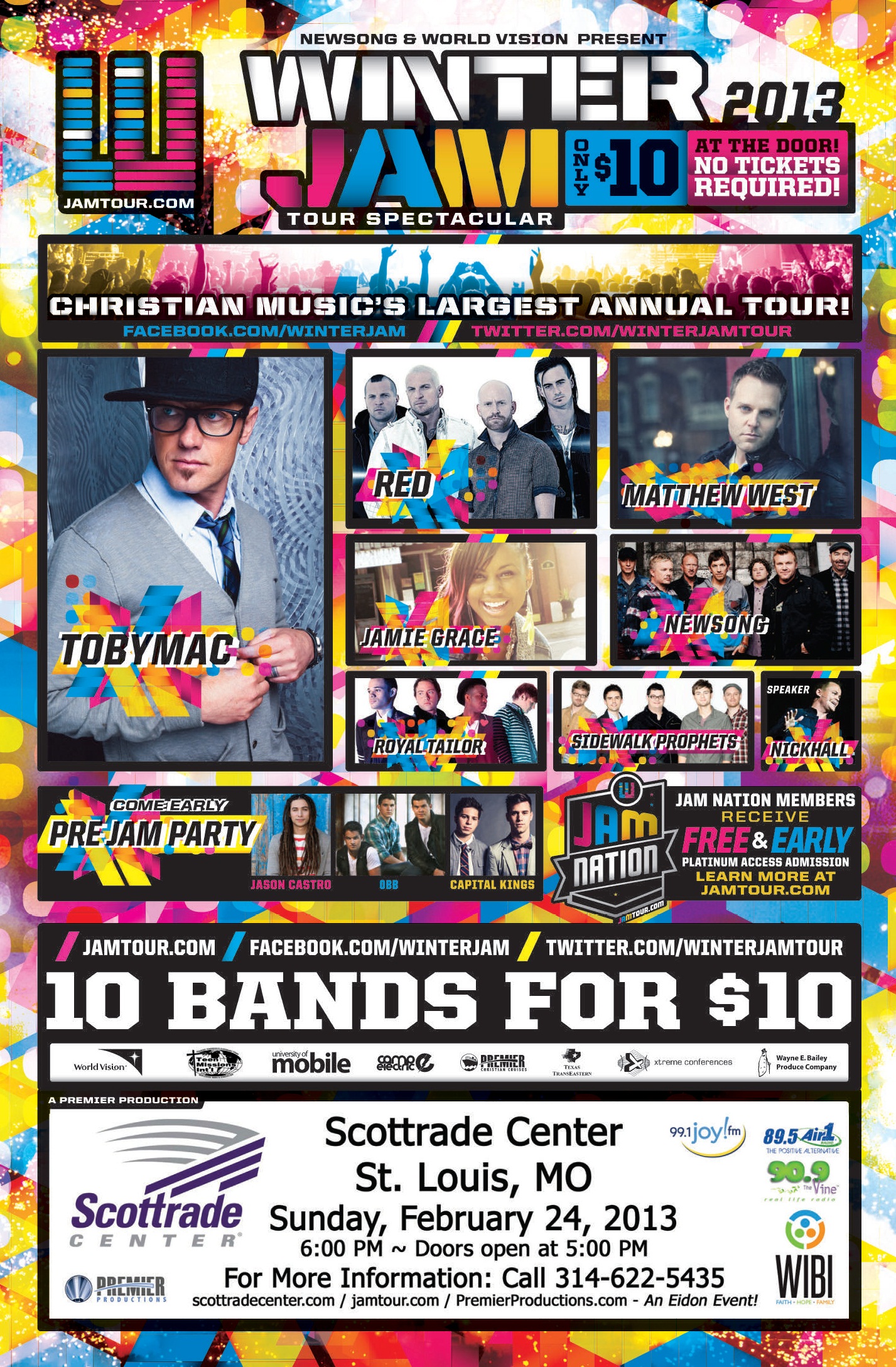 Winter Jam 2013 Tour Spectacular St. Louis, MO 2013