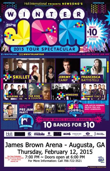 Winter Jam 2015 Tour Spectacular - Augusta, GA 2015